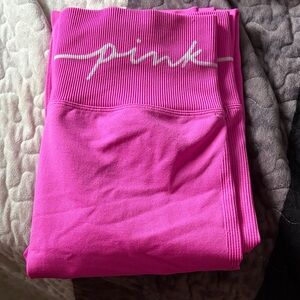 PINK Victoria's Secret Bright Pink Leggings